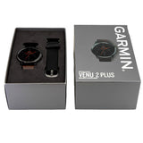 Garmin 010-02496-15 Venu 2 Plus Black Brown Smartwatch