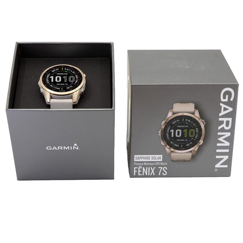 Garmin 010-02539-21 Fenix 7S Cream Gold Smartwatch Solar