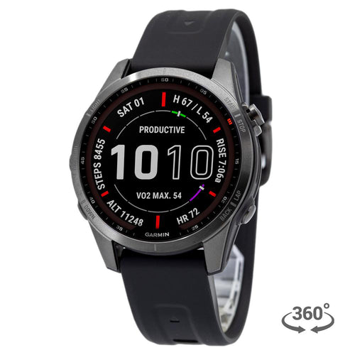 Garmin 010-02539-25 Fenix 7S Carbon Grey Smartwatch Solar