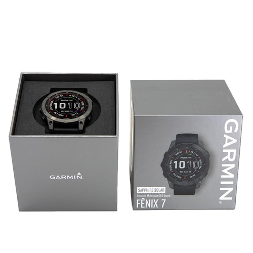 Garmin 010-02540-21 Fenix 7 Carbon Grey DLC Smartwatch Solar