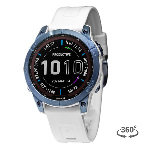 Garmin 010-02540-25 Fenix 7 Mineral Blue Smartwatch Solar