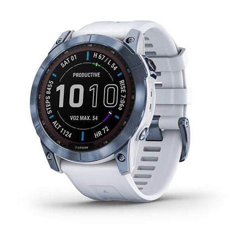 Garmin 010-02541-15 Fenix 7X Mineral Blue Smartwatch Solar