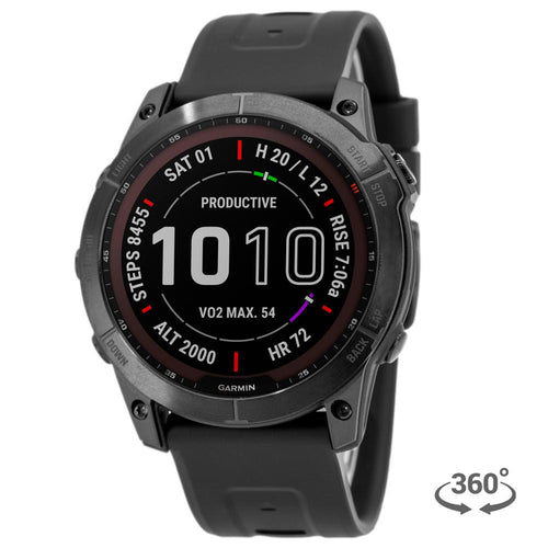 Garmin 010-02541-23 Fenix 7X Titanium Smartwatch Solar