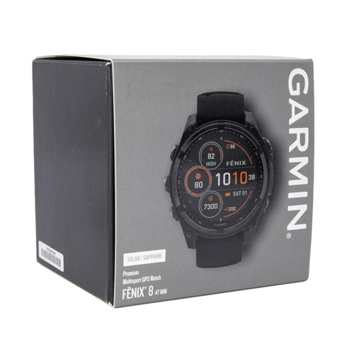 Garmin 010-02906-11 Fenix 8 SOLAR- 47mm Black