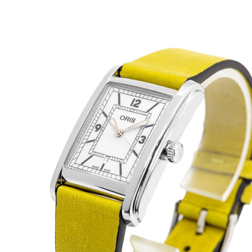 Oris 01 561 7783 4061-07 5 19 15 Rectangular Yellow Auto