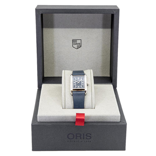 Oris 01 561 7783 4065-07 5 19 17 Rectangular Blue Auto