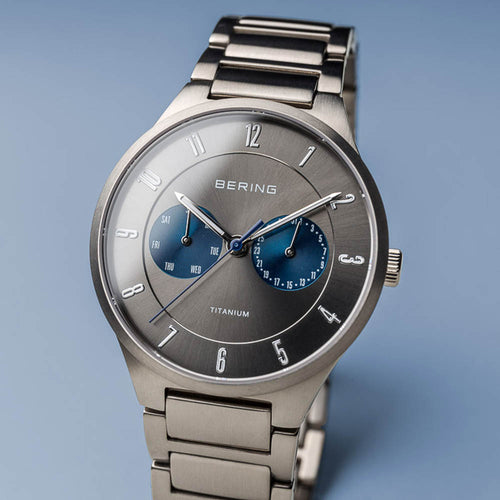 Bering Time Uomo 11539-777 Titanium Brushed Silver Watch