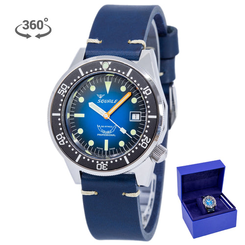 1521PROFD.PB-Squale Uomo 1521PROFD.PB 1521 Blue Dial 50 ATM Automatico