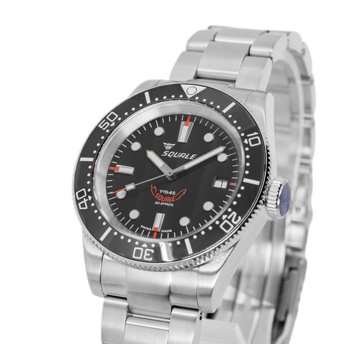 1545BKBKC.AC-Squale Uomo 1545BKBKC.AC 1545 Black Dial 30ATM Automatico