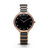 Bering Time Donna 30434-746 Ceramic Polished Rose Gold Watch