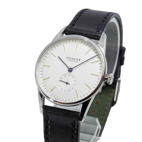 309-Nomos Glashutte 309 Orion White Dial 