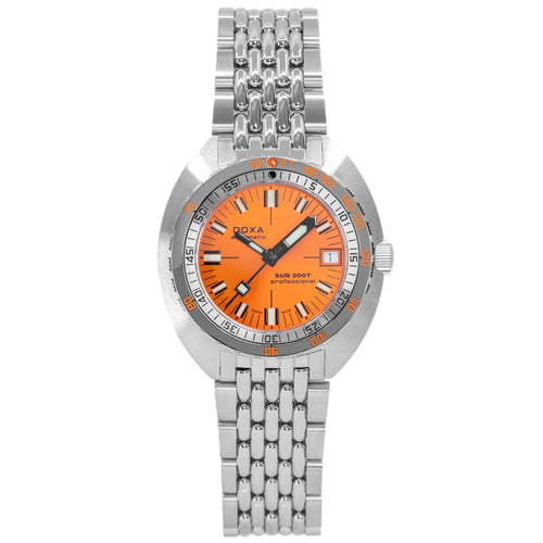 804.10.351S.10-Doxa 804.10.351S.10 SUB 200T Professional Orange Dial Auto