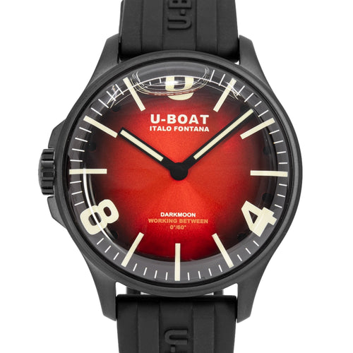 U-Boat Uomo 8697/B Darkmoon 44 Mm Red IPB Soleil Quarzo