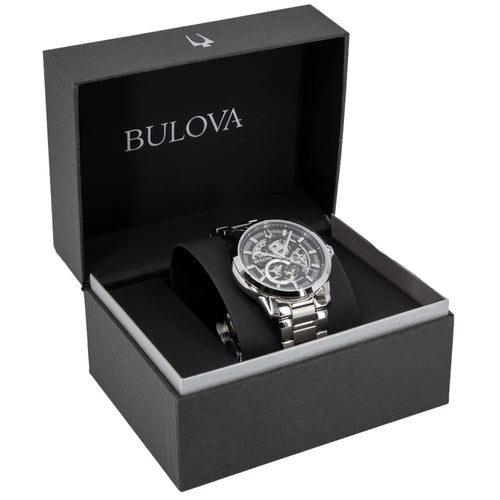 Bulova Uomo 96A208 Sutton Scheleton Meccanico