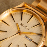 Nixon Uomo A356502-00 Sentry SS All Gold Quarzo