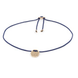 Alisia  Donna  Bracciale Al100-rosato-blu Bracciale Filo Good Luck