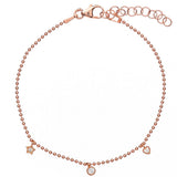 Alisia  Donna  Bracciale Al1246-rosato-bianco Bracciale Pallinato Tre Zirconi