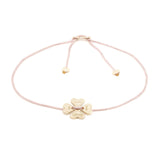 Alisia  Donna  Bracciale Al405p-rosato-cipria Bracciale Filo Quadrifoglio Scritte