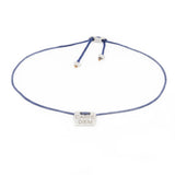 Alisia  Donna  Bracciale Al97-argento-blu Bracciale Filo Carpe Diem