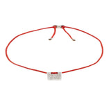 Alisia  Donna  Bracciale Al97-argento-rosso Bracciale Filo Carpe Diem