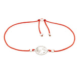 Alisia  Donna  Bracciale Al978-argento-rosso Bracciale Filo Mappamondo