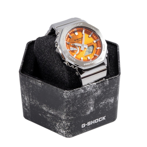 Casio Uomo GM-2110D-4AER G-Shock Orange Dial Quarzo