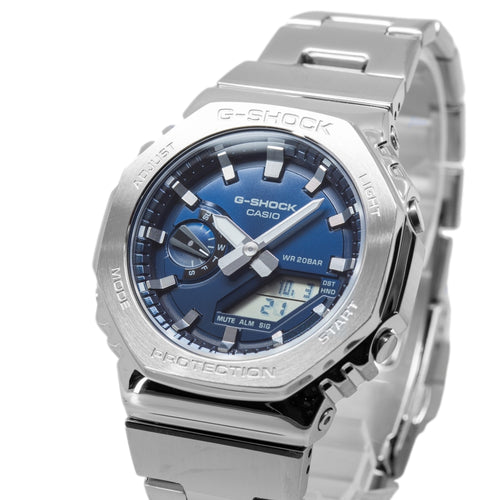 Casio Uomo GM2110D-2BER G-Shock Blue Dial Quarzo