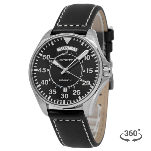 Hamilton Uomo H64615735 Khaki Aviation Pilot Day Date Auto