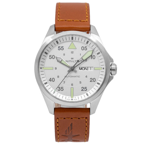 Hamilton H64635550 Khaki Aviation Pilot White Dial Automatic