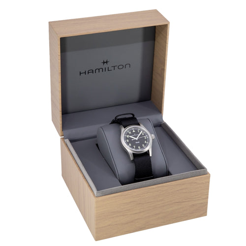 H69301430-Hamilton H69301430 Khaki Field 33mm Black Dial Quarzo