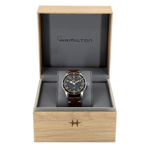 Hamilton Uomo H76205530 Khkaki Aviation Pilot Pioneer Auto