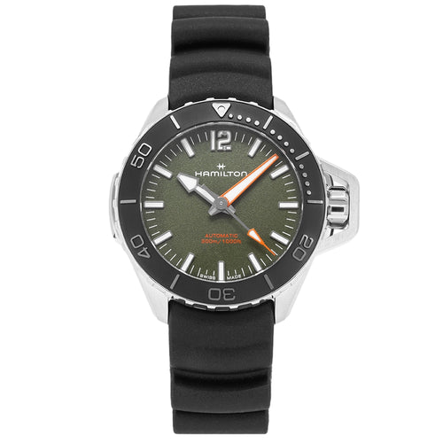 Hamilton Uomo H77455360 Khaki Navy Frogman Auto