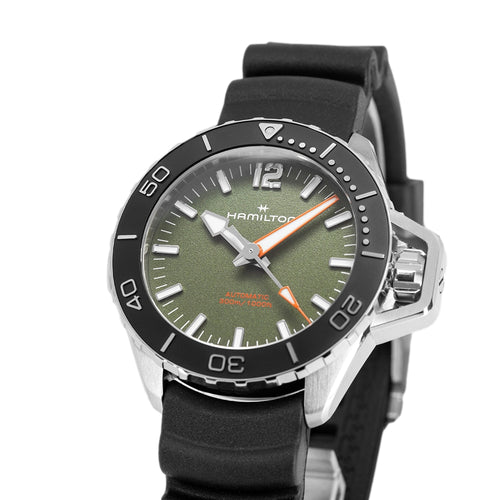 Hamilton Uomo H77455360 Khaki Navy Frogman Auto