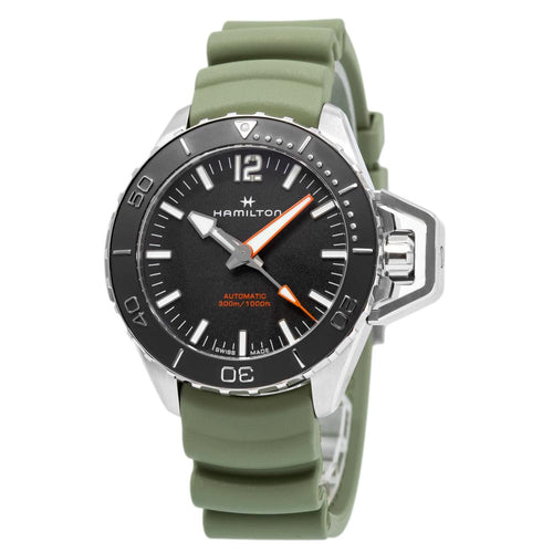 Hamilton Uomo H77825331 Khaki Navy Frogman Auto