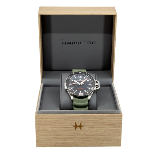 Hamilton Uomo H77825331 Khaki Navy Frogman Auto