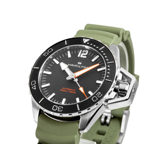 Hamilton Uomo H77825331 Khaki Navy Frogman Auto