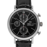 IWC Uomo IW391029 Portofino Chrono Black Dial