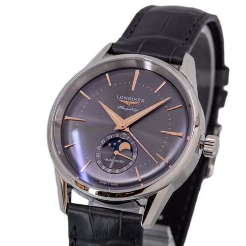 Longines Uomo L4.815.4.52.2 Flagship Heritage Moonphase Auto