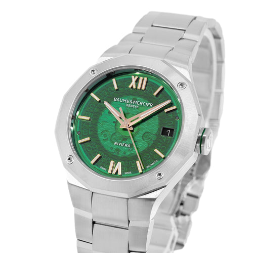 Baume & Mercier Uomo 10770 Riviera 39 mm Green Dial Auto