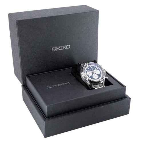 Seiko Uomo SRQ051J1 Prospex Speedtimer 42mm Blue Dial Auto