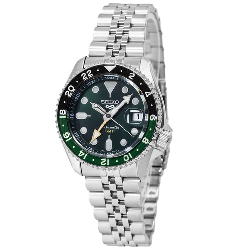 Seiko Uomo SSK035K1 5 Sports Green Dial Automatico GMT