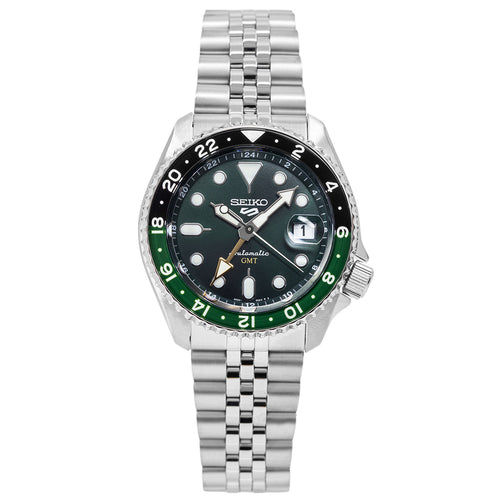 Seiko Uomo SSK035K1 5 Sports Green Dial Automatico GMT