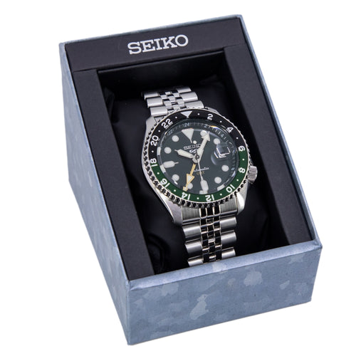 Seiko Uomo SSK035K1 5 Sports Green Dial Automatico GMT