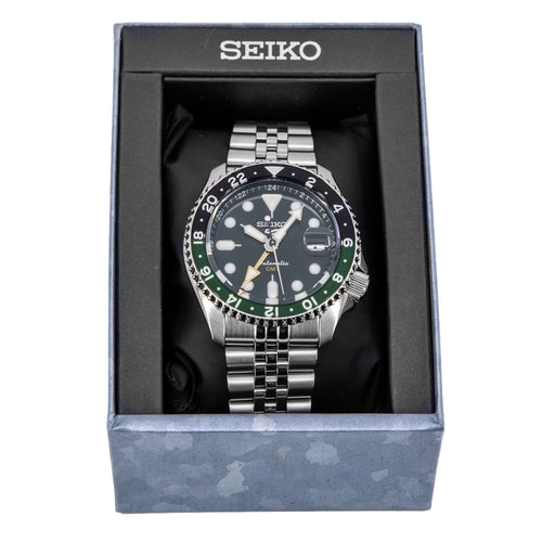 Seiko Uomo SSK035K1 5 Sports Green Dial Automatico GMT