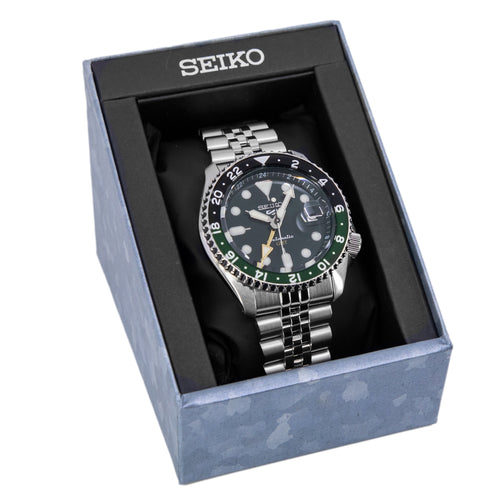 Seiko Uomo SSK035K1 5 Sports Green Dial Automatico GMT