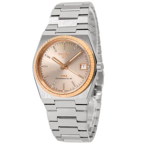 Tissot Donna T931.207.41.336.00 PRX 18k Gold Bezel Auto