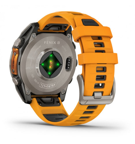 010-02904-11-Garmin 010-02904-11 Fenix 8 AMOLED - 47 mm Spark Orange