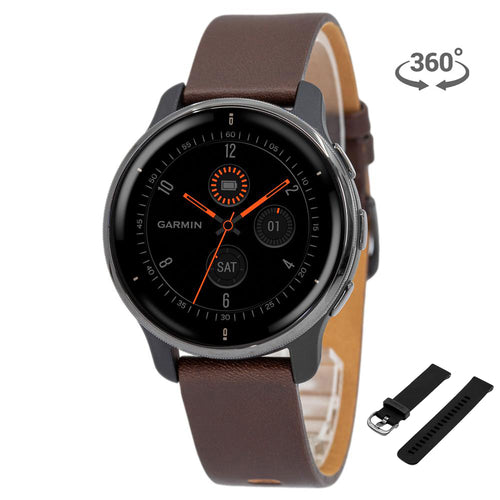 Garmin 010-02496-15 Venu 2 Plus Vinci Smartwatch Brown – Corso Black