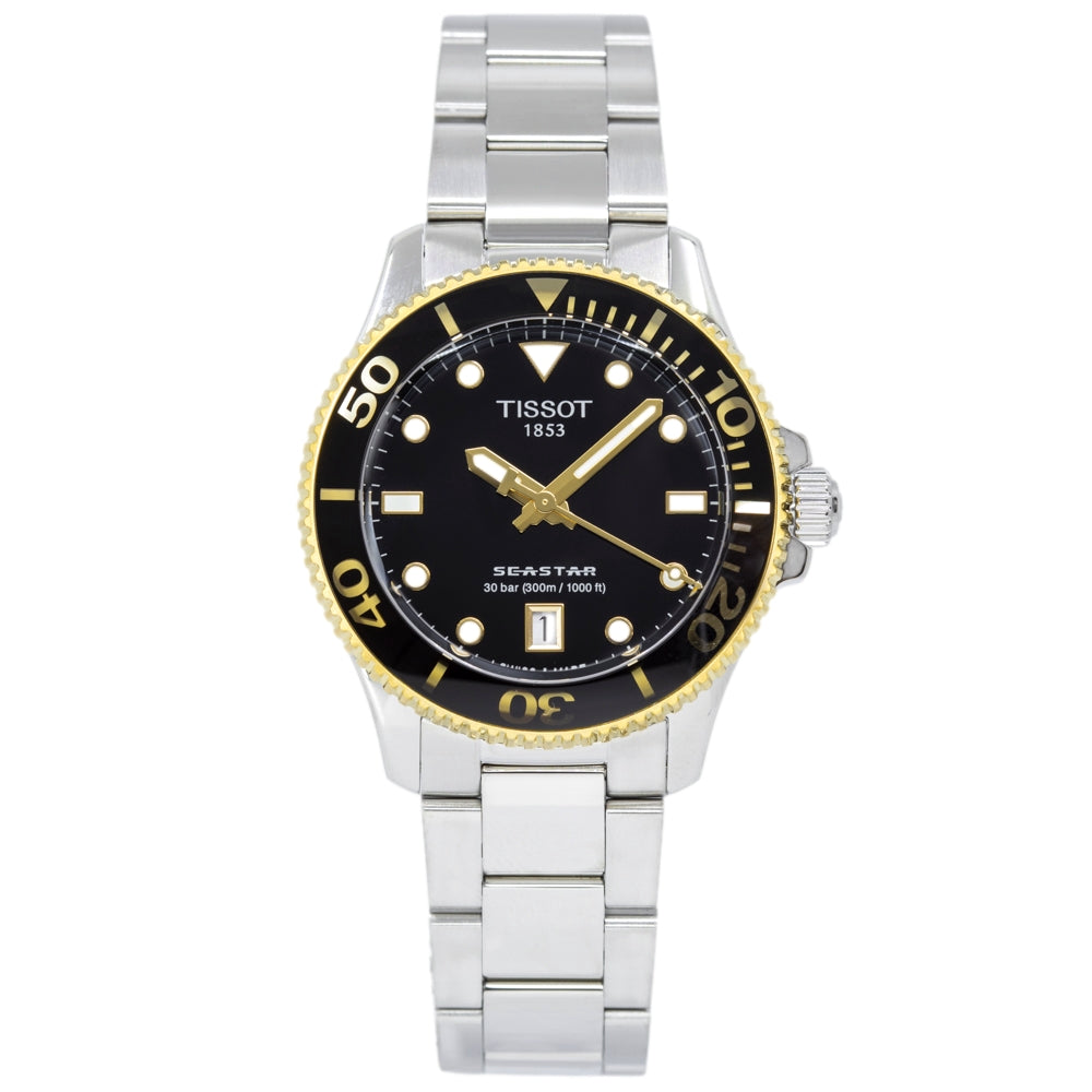 Tissot seastar two tone hot sale